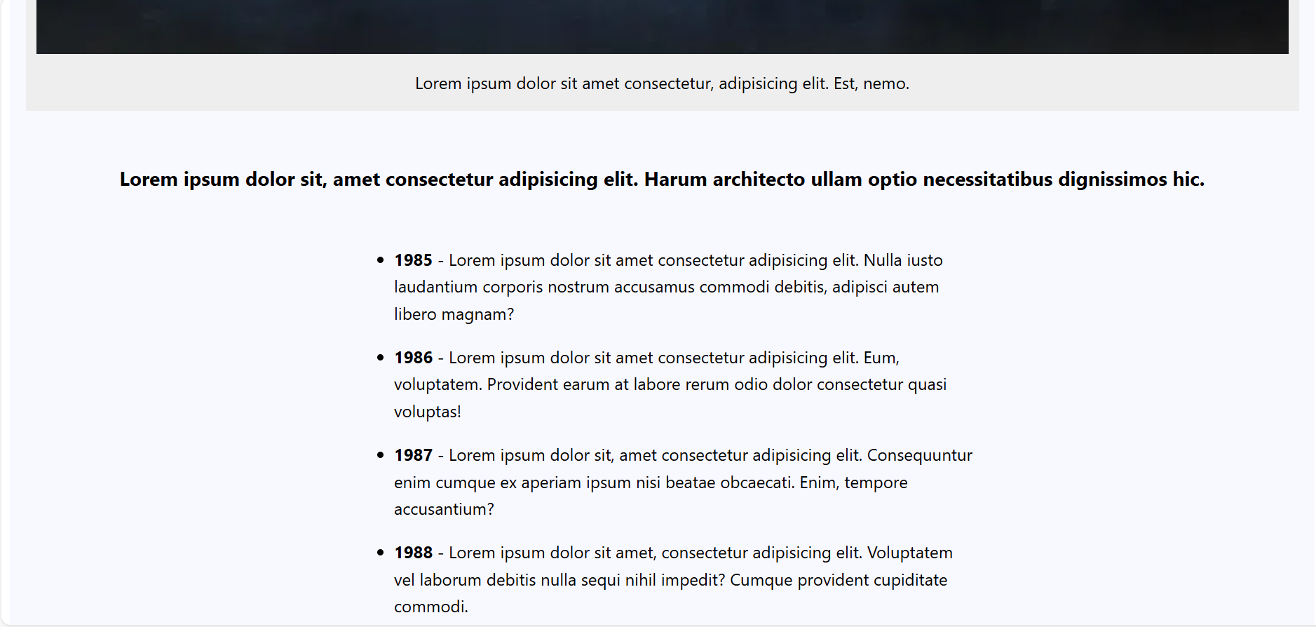 Lorem Ipsum Tribute Page